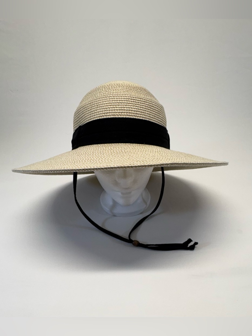 Solar Escape Wide Brim Straw Sun Hat - UPF 50+ UV Protection - Cream/Tan